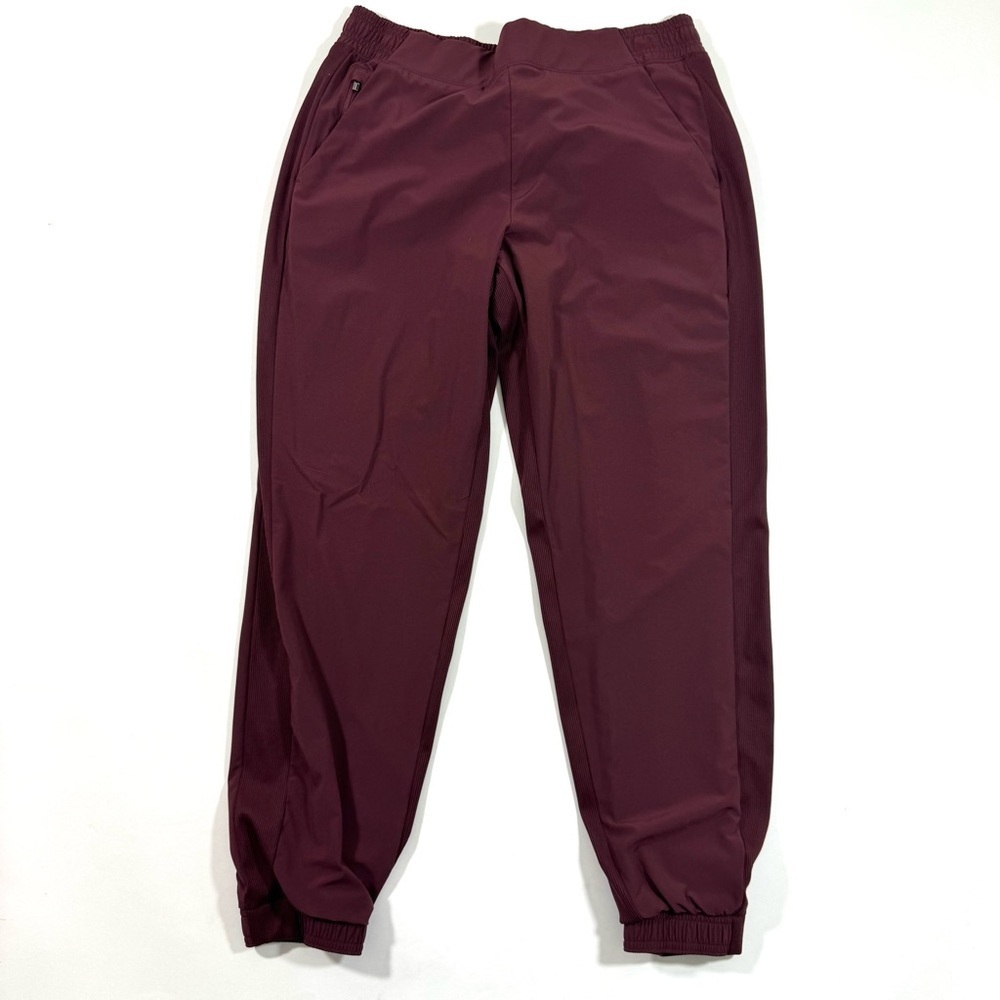 Athleta Brooklyn Jogger Pants Lined Maroon Size 12